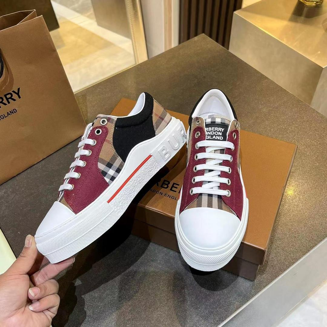 Burberry Kai Check Low-Top Sneakers - EUR FASHION