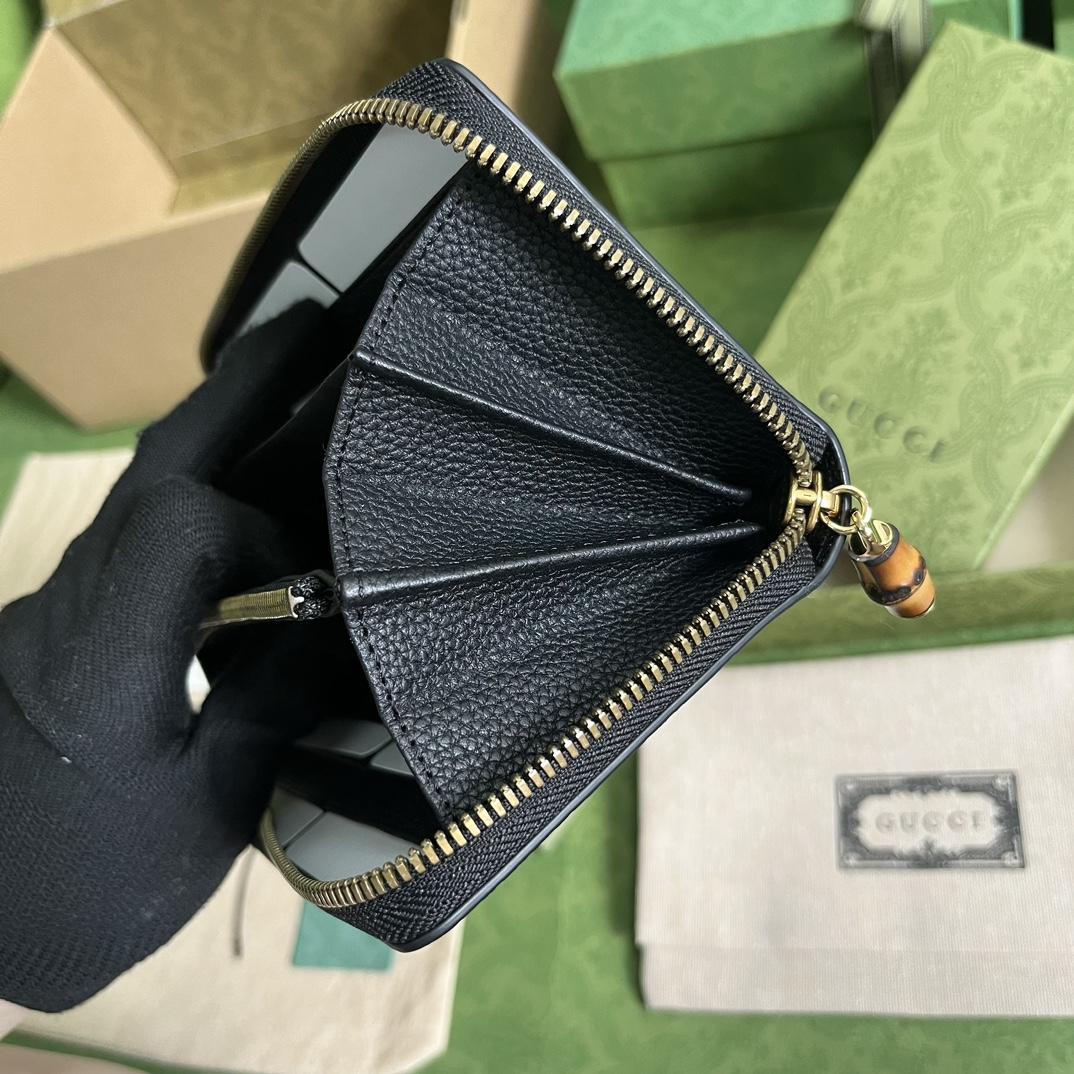 Gucci Zip Around Wallet With Bamboo(19.5*11*3cm) - EUR FASHION
