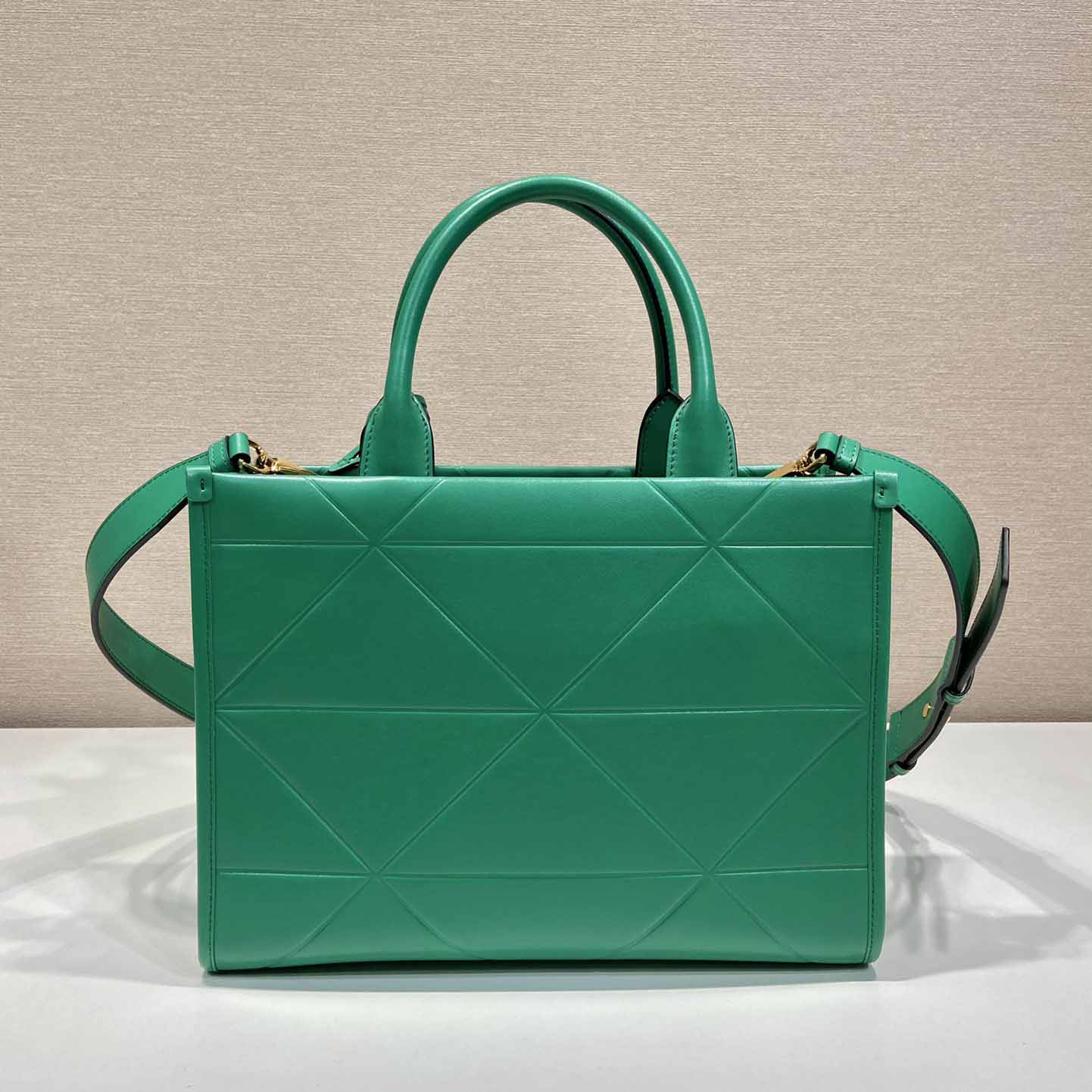 Prada Small Leather Prada Symbole Bag With Topstitching - EUR FASHION