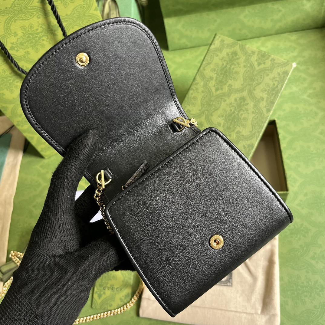 Gucci Blondie Medium Chain Wallet(12.5-11-2.5cm) - EUR FASHION