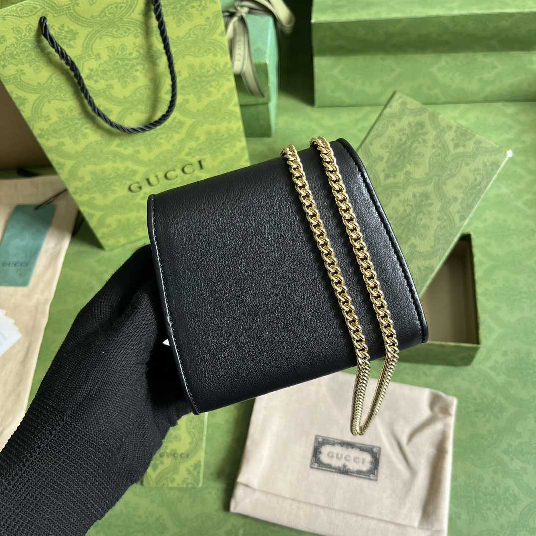 Gucci Blondie Medium Chain Wallet(12.5-11-2.5cm) - EUR FASHION