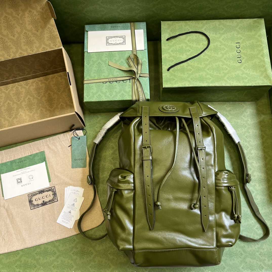Gucci Backpack With Tonal Double G(38-44-15cm) - EUR FASHION