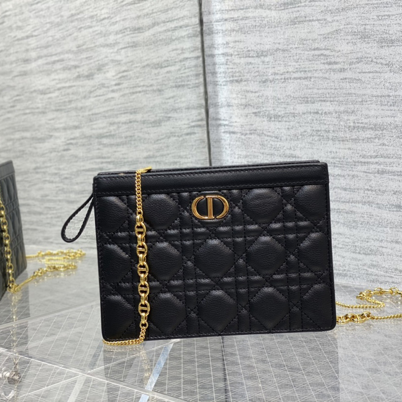 Dior Caro Zipped Pouch With Chain  - EUR FASHION