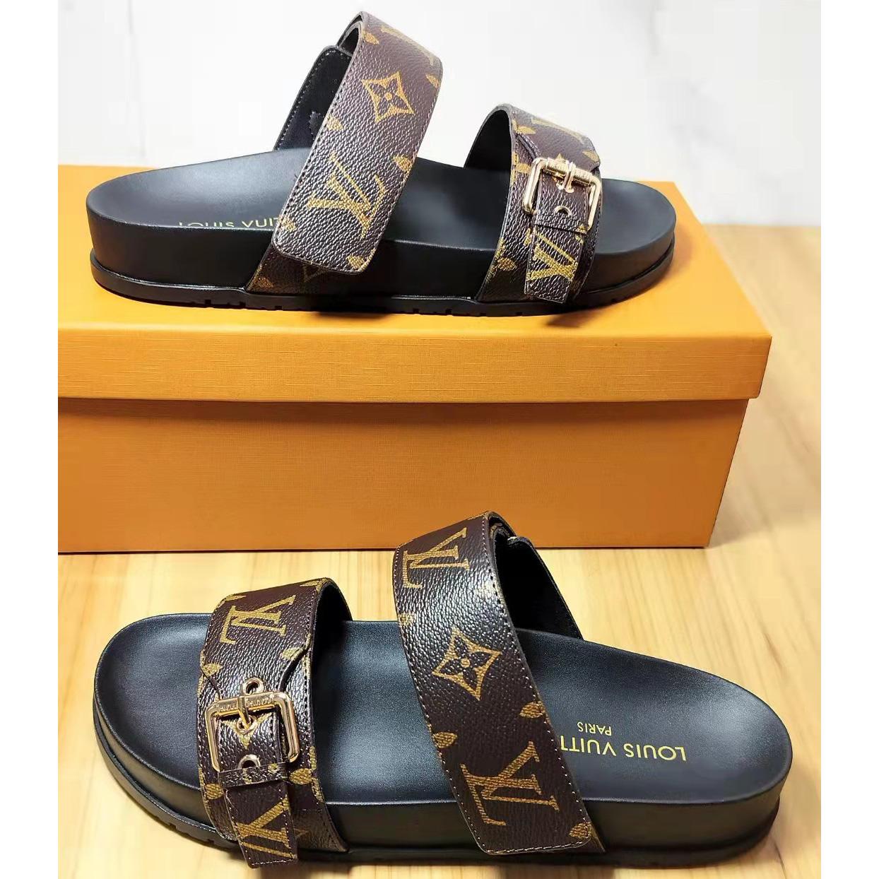 Louis Vuitton Bom Dia Flat Comfort Mule   1AAW8L - EUR FASHION