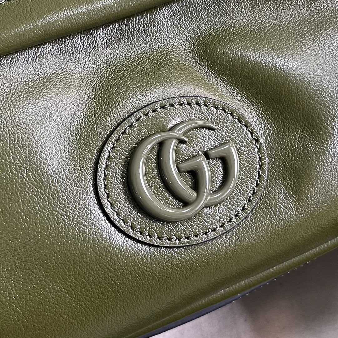 Gucci Shoulder Bag With Tonal Double G(23.5-15.5-8cm) - EUR FASHION