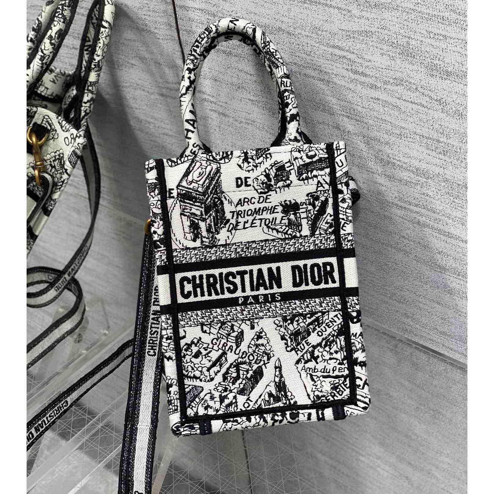 Dior Mini Dior Book Tote Phone Bag - EUR FASHION
