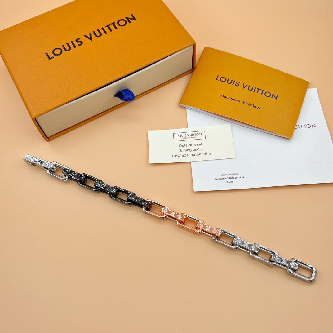 Louis Vuitton Monogram Chain Bracelet    M0998L - EUR FASHION