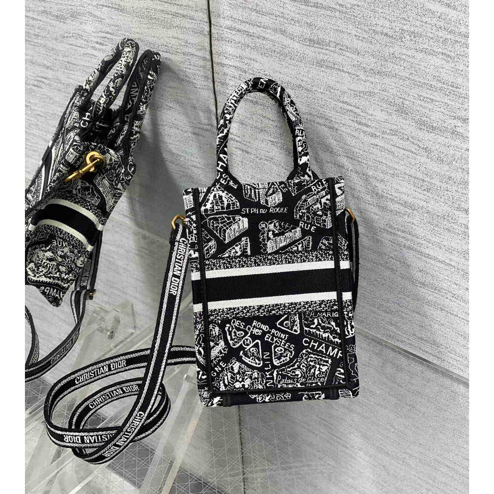 Dior Mini Dior Book Tote Phone Bag - EUR FASHION