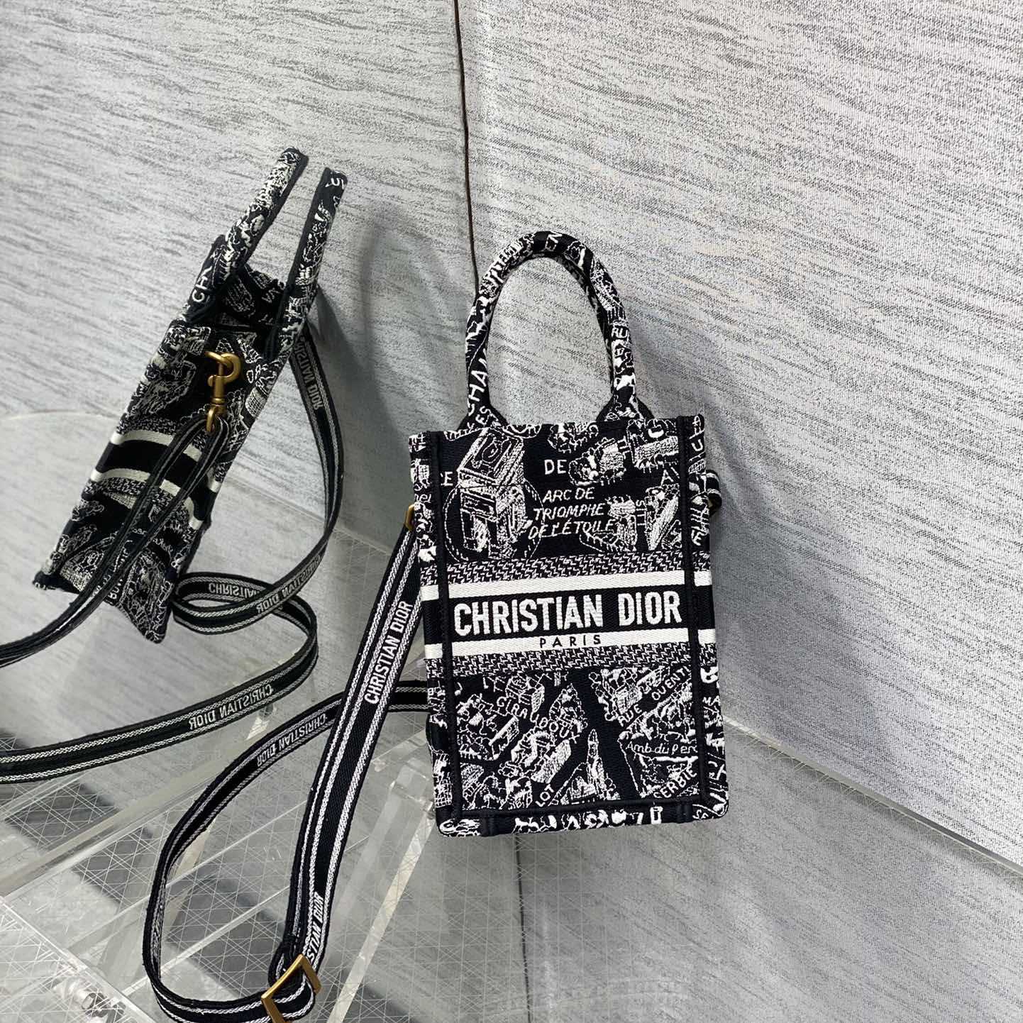 Dior Mini Dior Book Tote Phone Bag - EUR FASHION