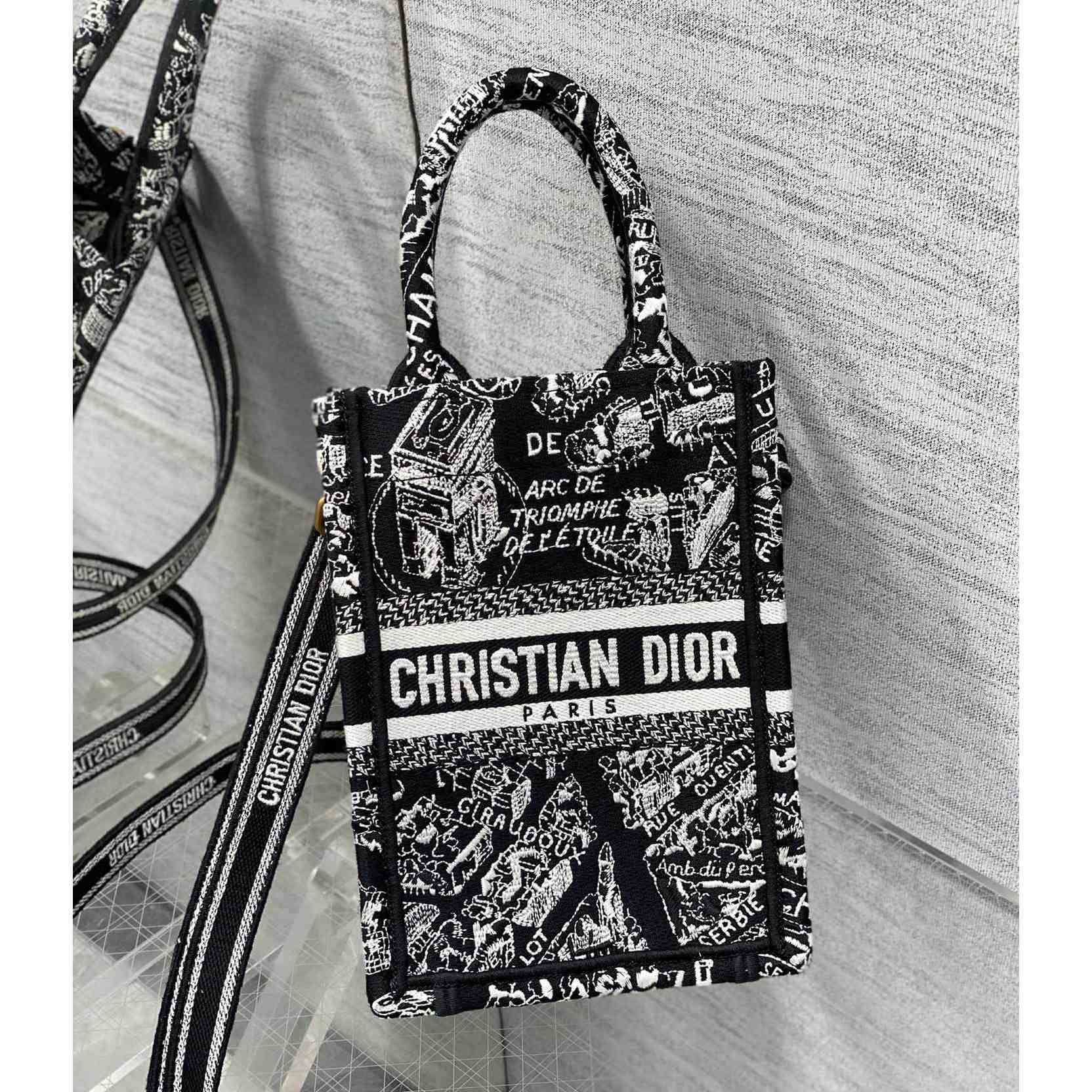 Dior Mini Dior Book Tote Phone Bag - EUR FASHION