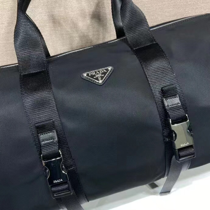 Prada  Nylon And Saffiano Leather Duffle Bag - EUR FASHION