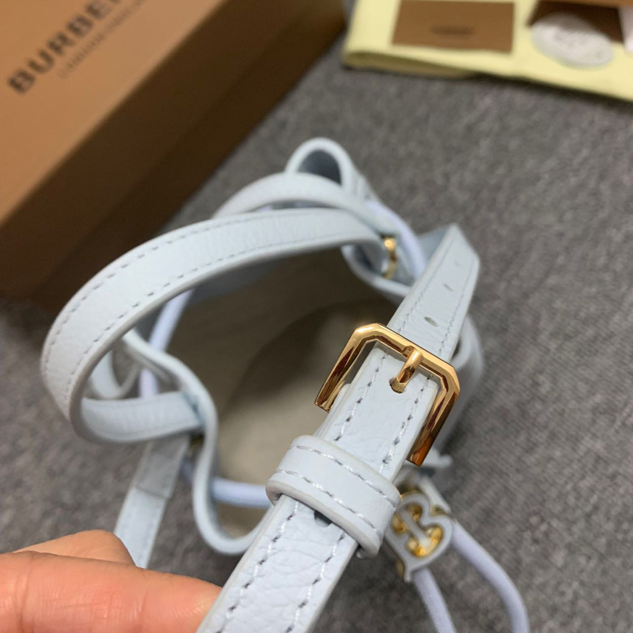 Burberry Mini TB Bucket Bag  - EUR FASHION