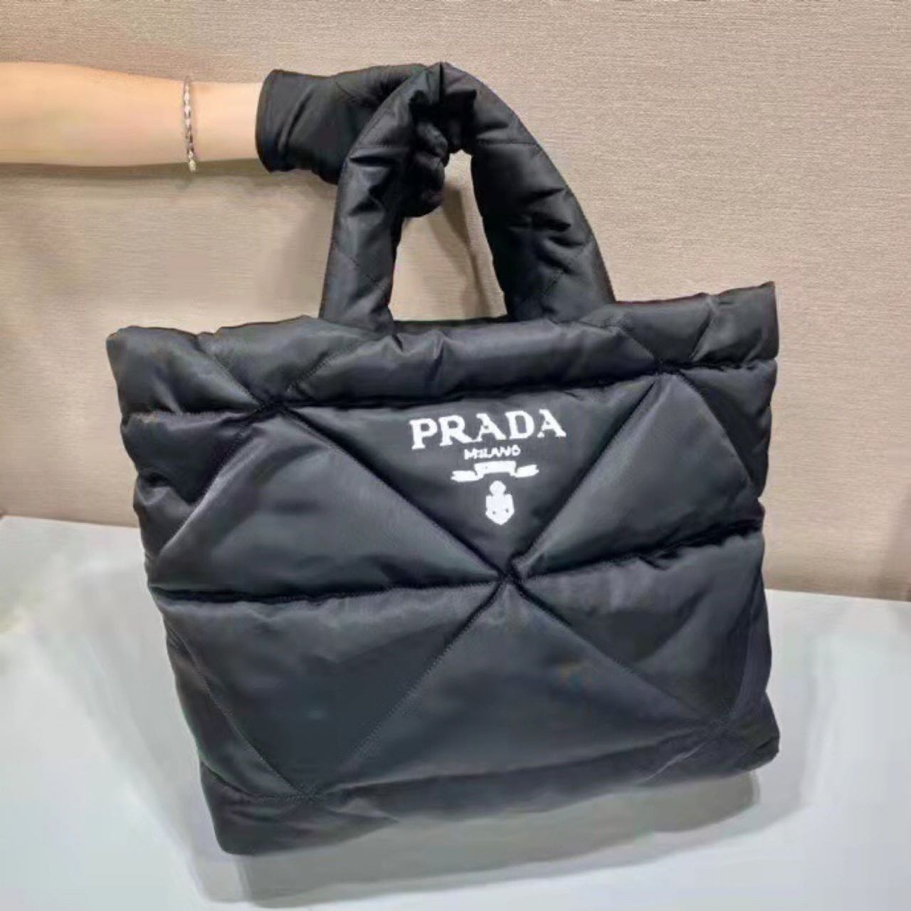 Prada Padded Re-Nylon Tote Bag - EUR FASHION