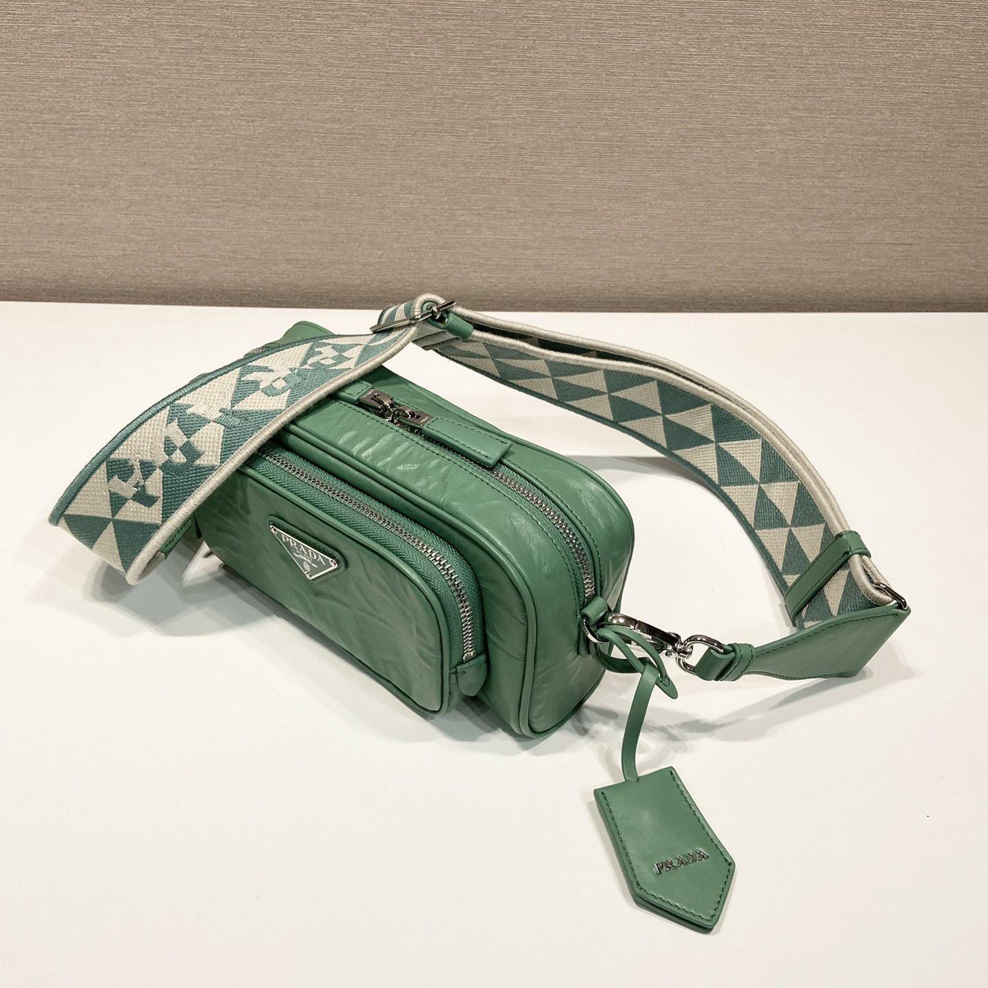 Prada Nappa Antique Leather Multi-pocket Shoulder Bag - EUR FASHION
