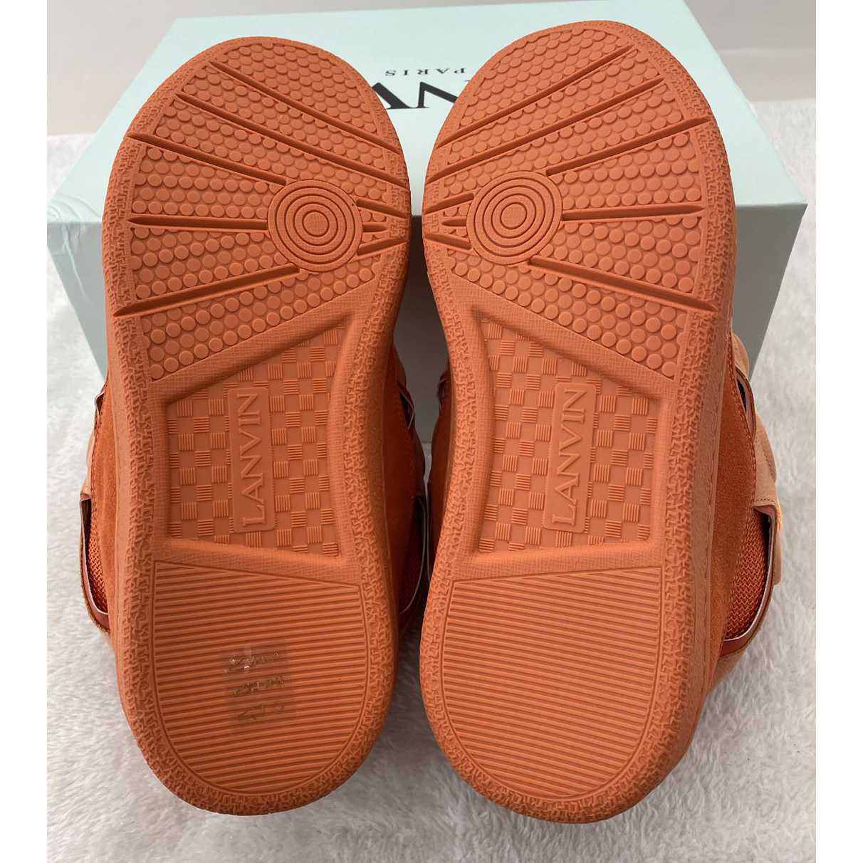Lanvin Leather Curb Sneakers - EUR FASHION
