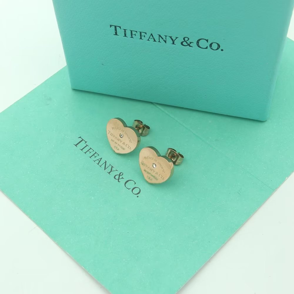 Tiffany&CO Heart Tag Earrings - EUR FASHION