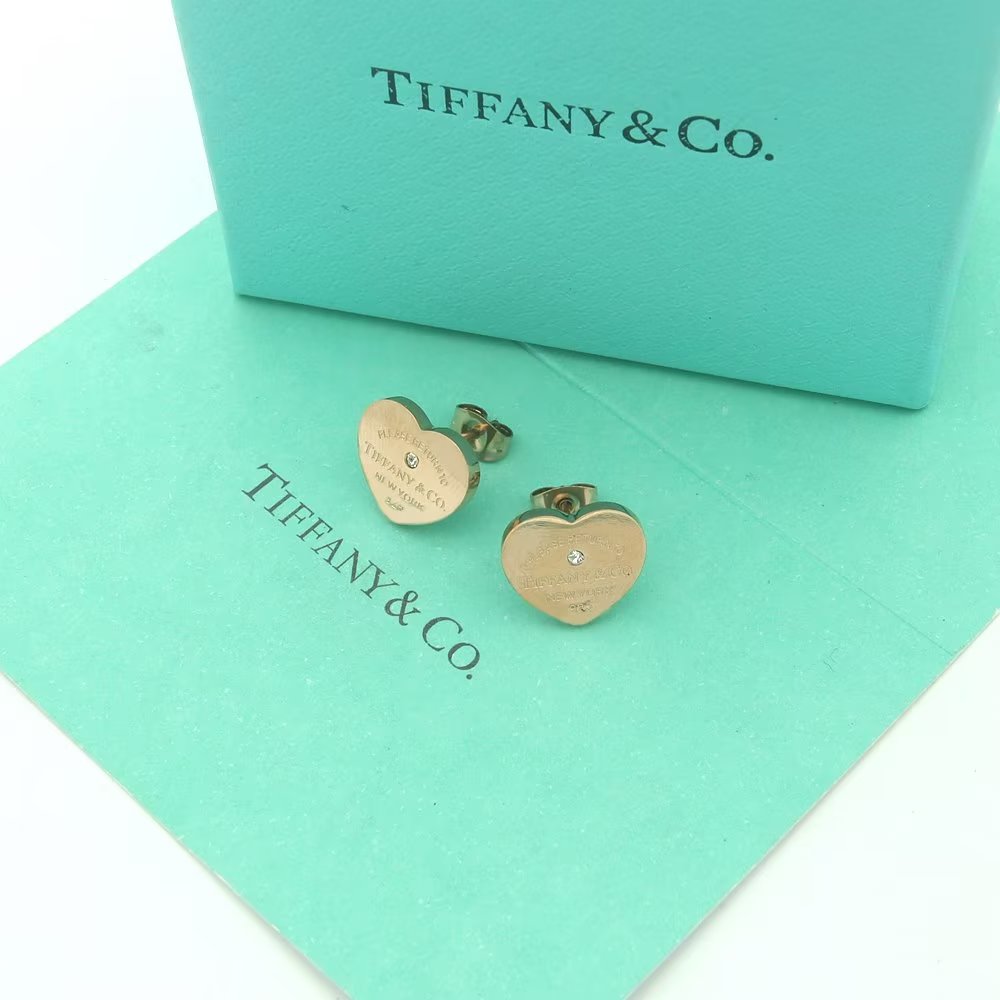 Tiffany&CO Heart Tag Earrings - EUR FASHION