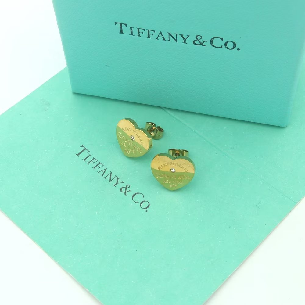 Tiffany&CO Heart Tag Earrings - EUR FASHION