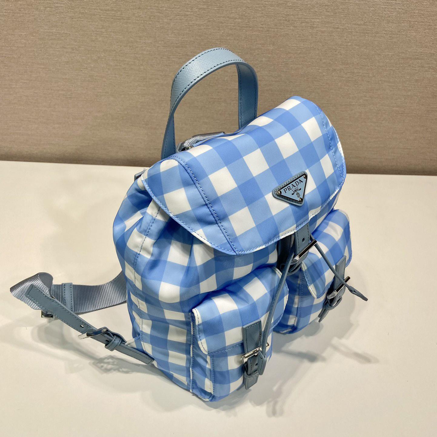 Prada Small Printed Re-Nylon Backpack - EUR FASHION
