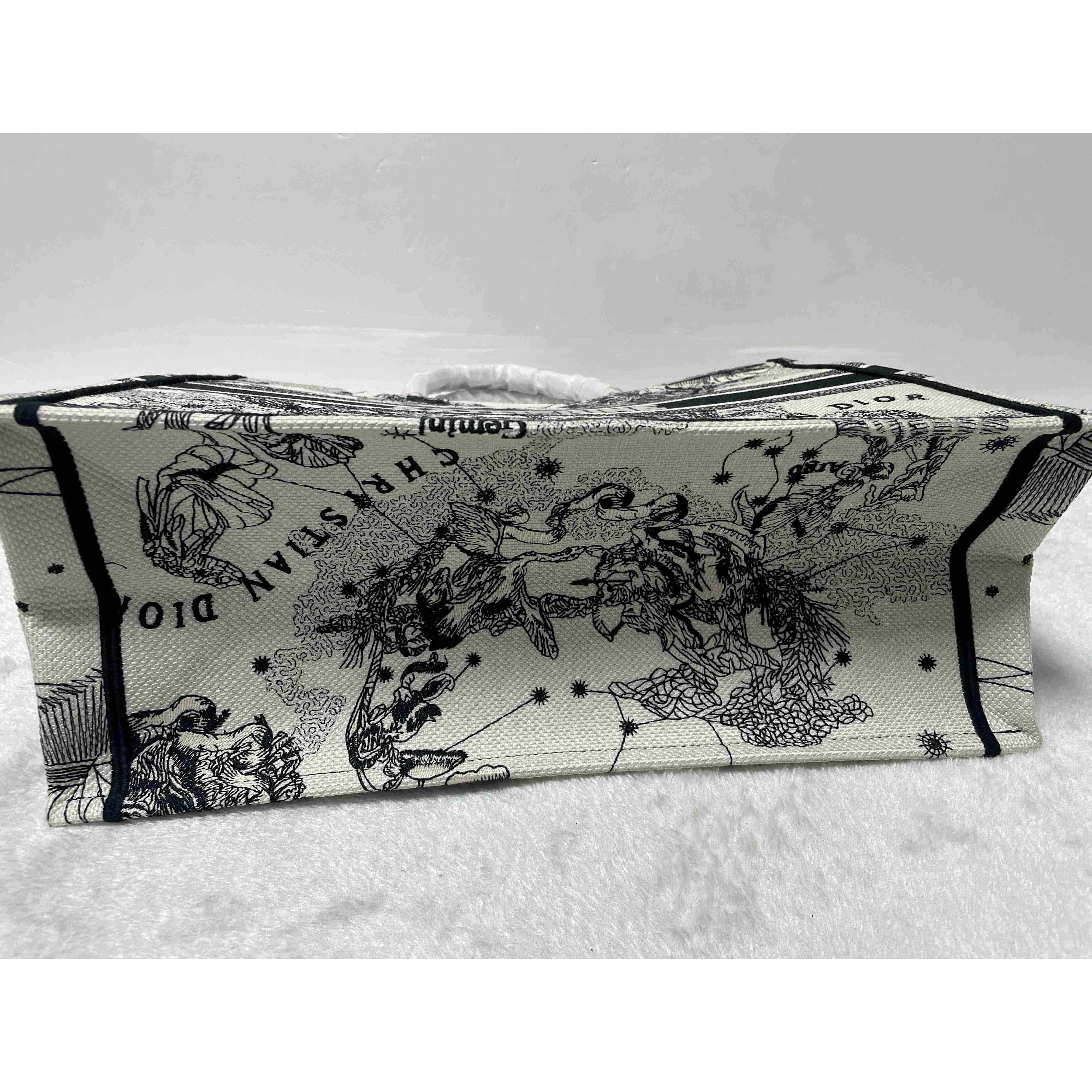 Dior Oblique Embroidered Book Tote(41.5-25-18cm) (50% Off Sale) pb139 - EUR FASHION