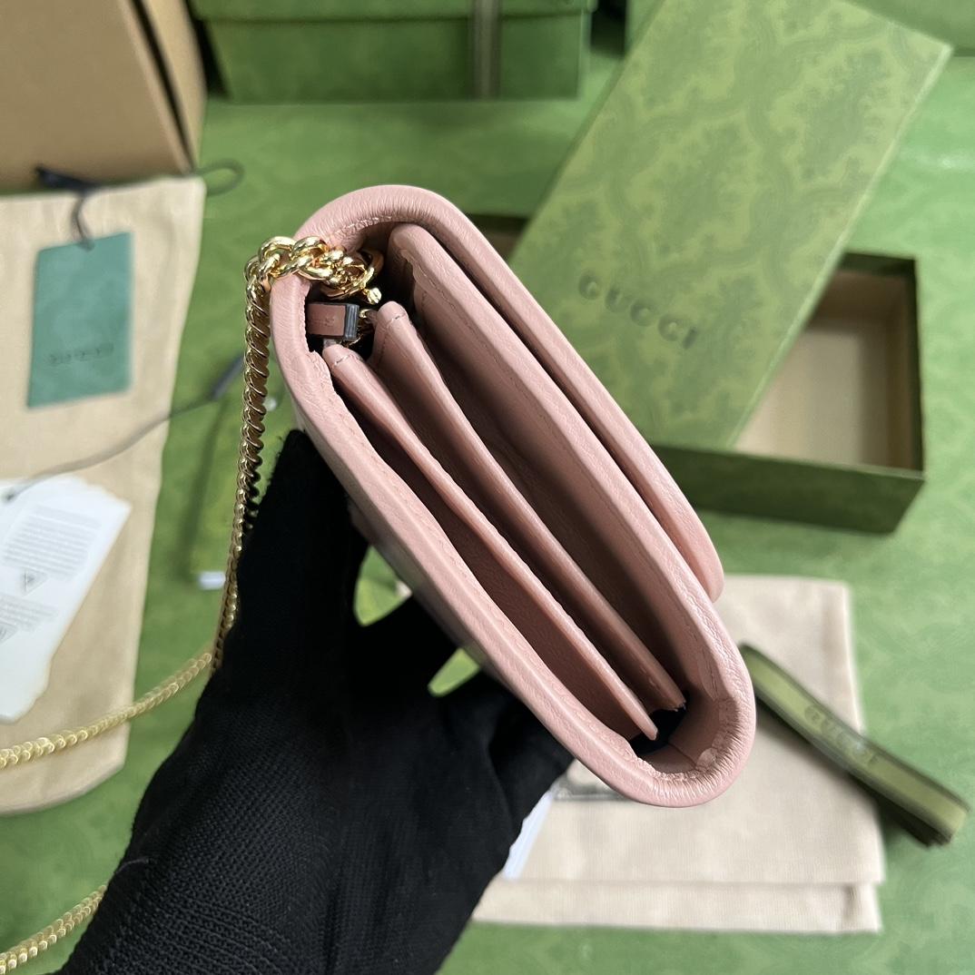 Gucci Blondie Medium Chain Wallet(12.5-11-2.5cm) - EUR FASHION