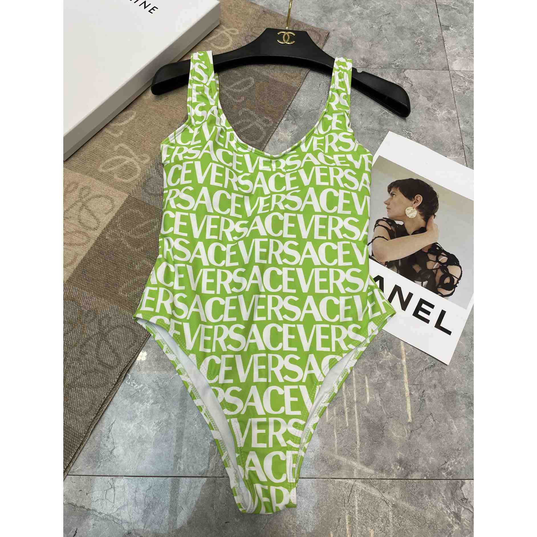 Versace Logo One-Piece Swimsuit - EUR FASHION