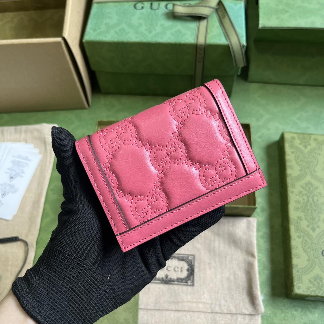 Gucci GG Matelasse Card Case Wallet - EUR FASHION