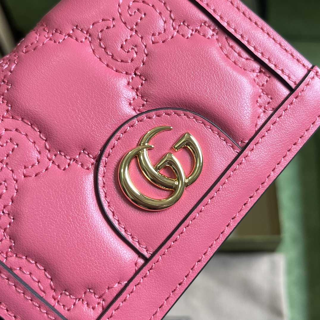 Gucci GG Matelasse Card Case Wallet - EUR FASHION