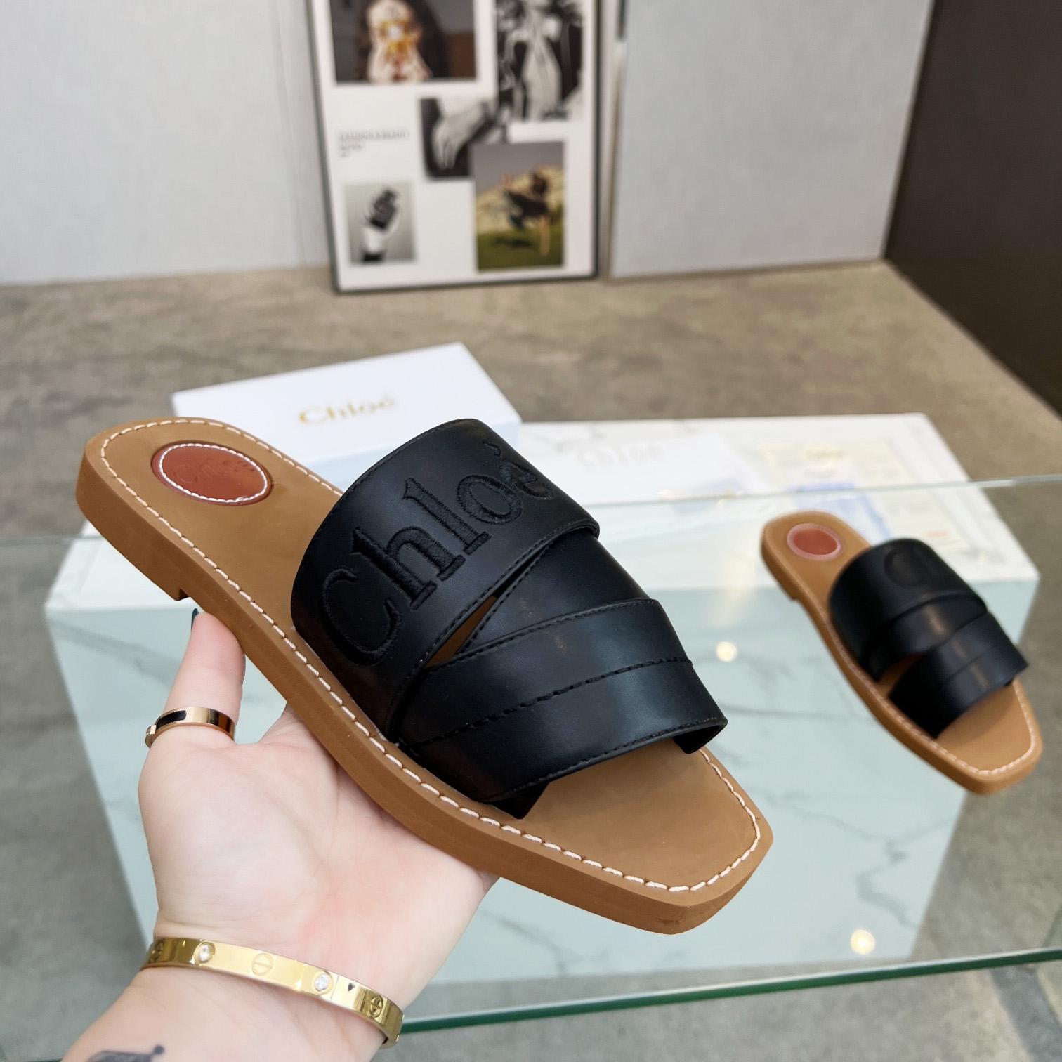 Chloe Woody Flat Mule - EUR FASHION