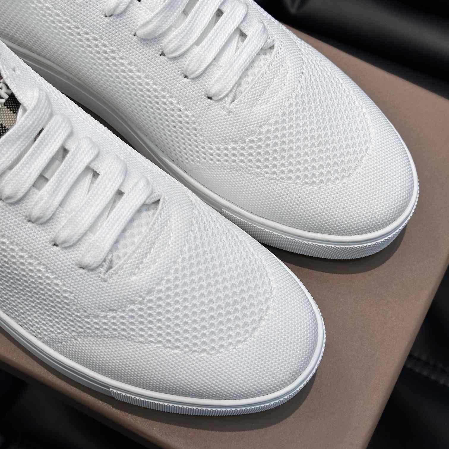 Burberry Nylon, Leather And Cotton Sneakers - EUR FASHION