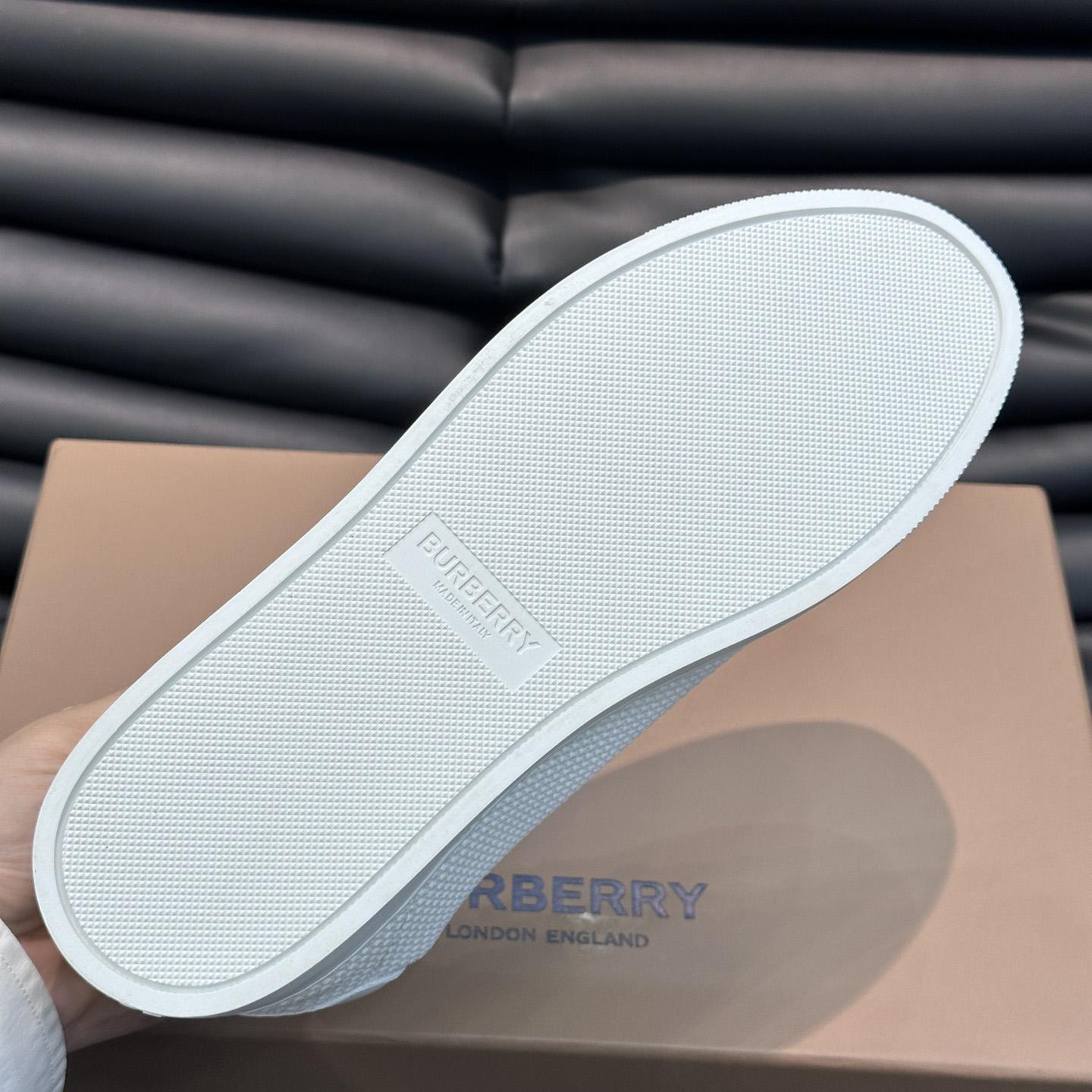 Burberry Nylon, Leather And Cotton Sneakers - EUR FASHION