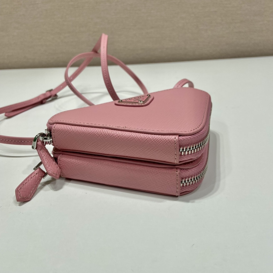 Prada Saffiano Leather Mini Pouch - EUR FASHION