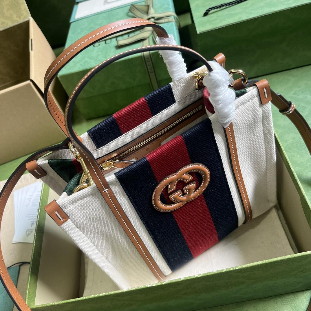 Gucci Mini Interlocking G Tote Bag (22.5x 18.5x 11cm) - EUR FASHION
