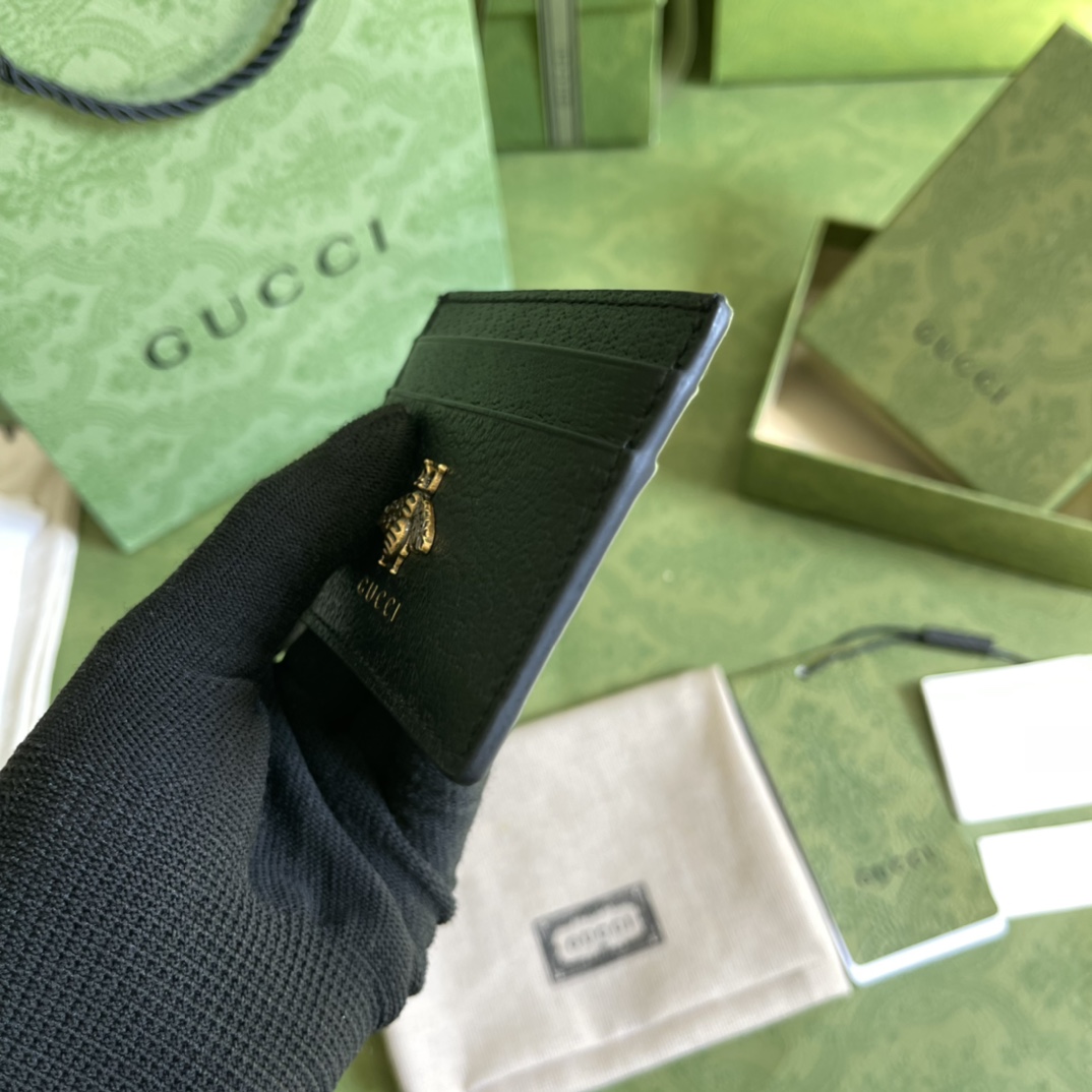 Gucci Animalier Leather Card Case (10*7cm) - EUR FASHION