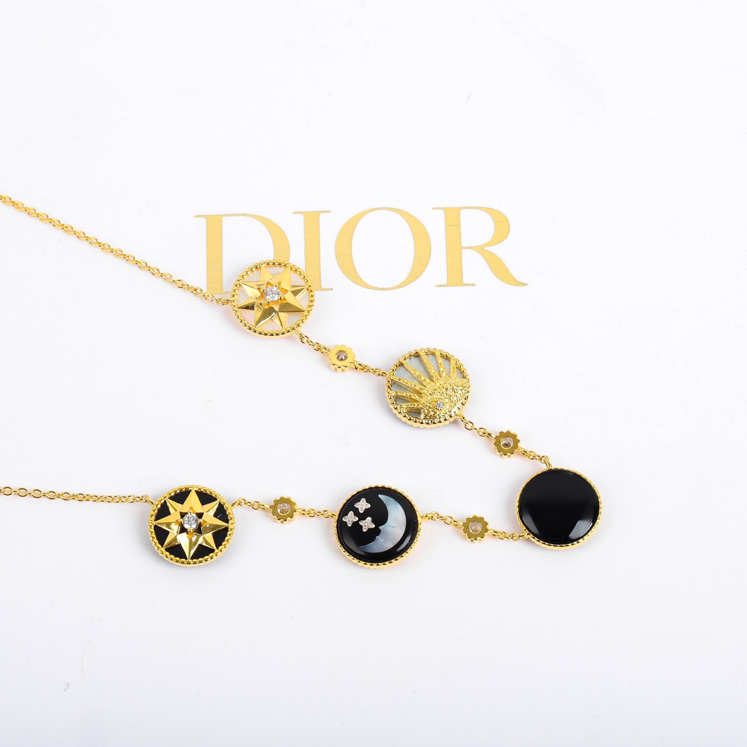 Dior Rose Des Vents and Rose Céleste Necklace - EUR FASHION