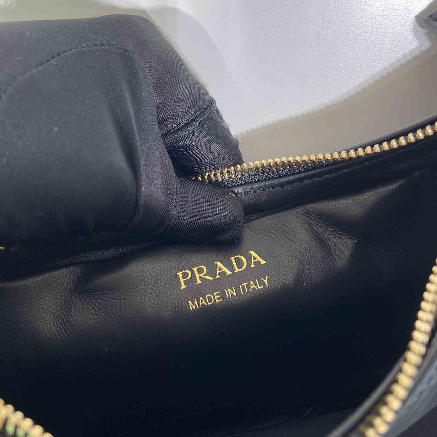 Prada Arqué Re-Nylon And Brushed Leather Shoulder Bag - EUR FASHION