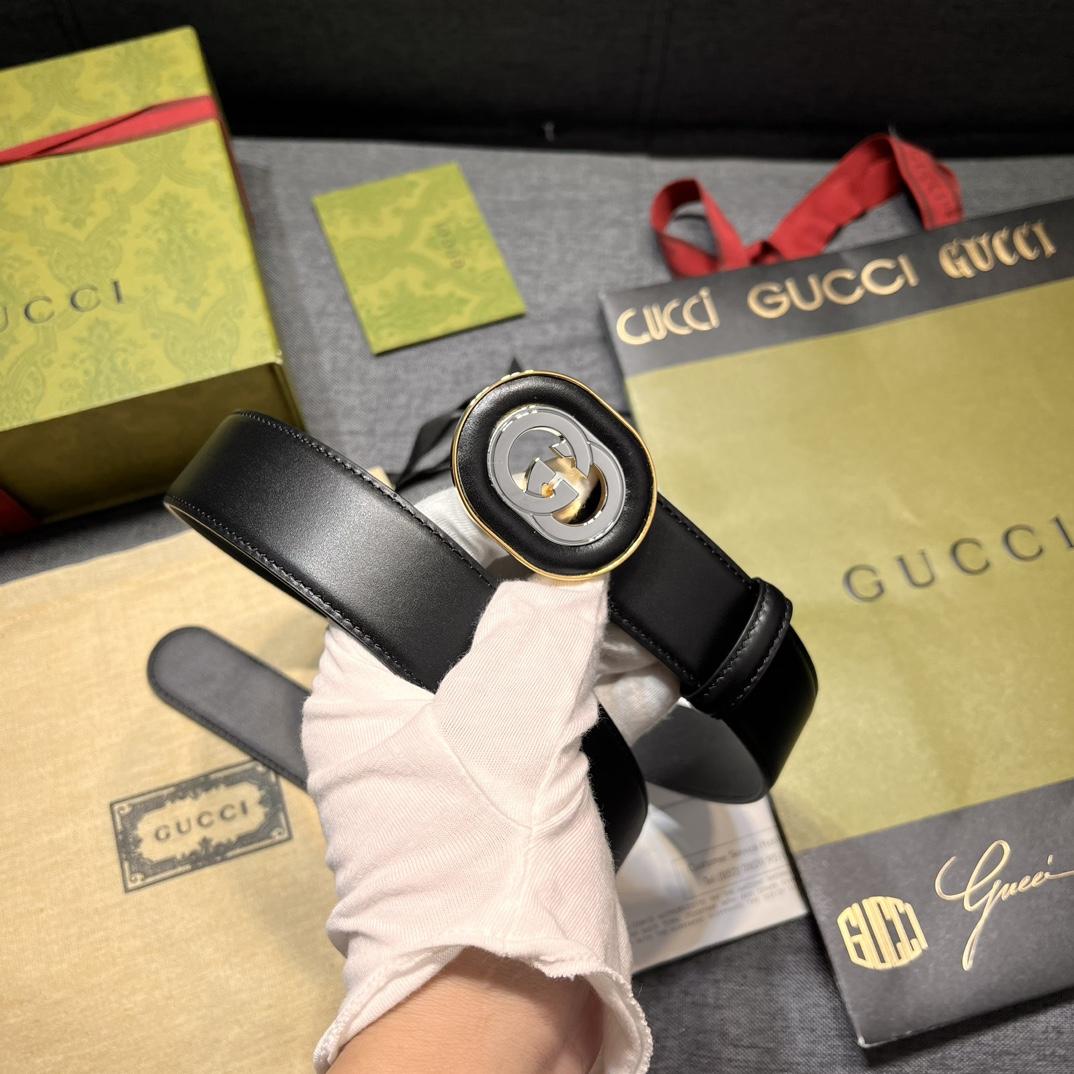 Gucci Belt With Interlocking G Buckle - EUR FASHION