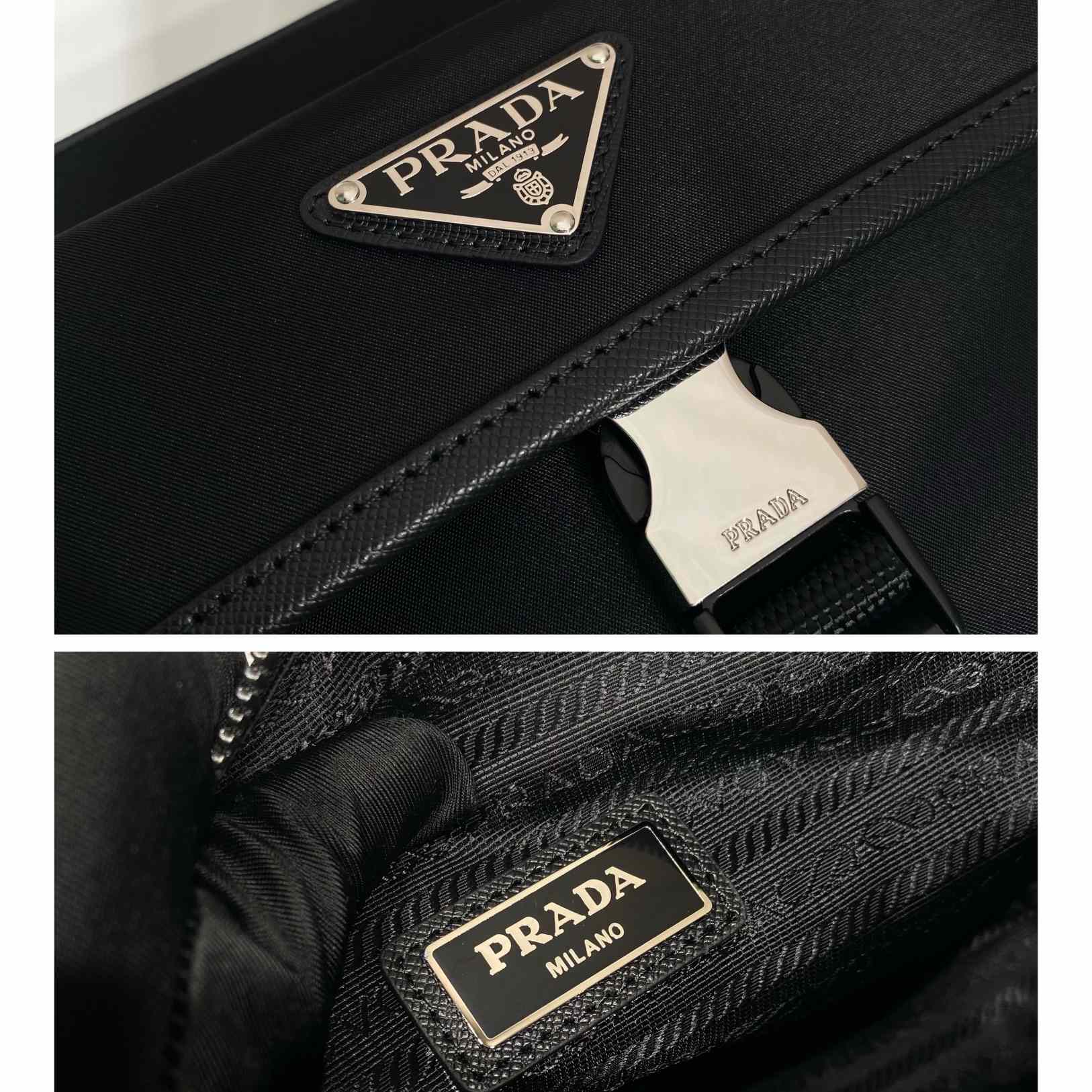 Prada Re-Nylon Saffiano Leather Shoulder Bag ( 22-16-5cm) - EUR FASHION