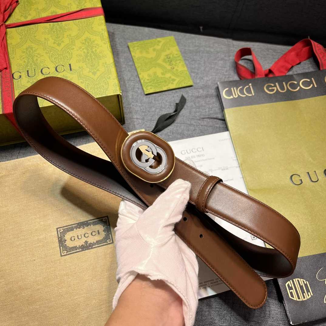 Gucci Belt With Interlocking G Buckle - EUR FASHION