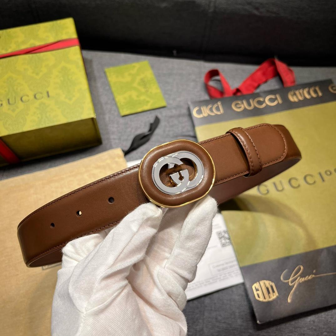 Gucci Belt With Interlocking G Buckle - EUR FASHION