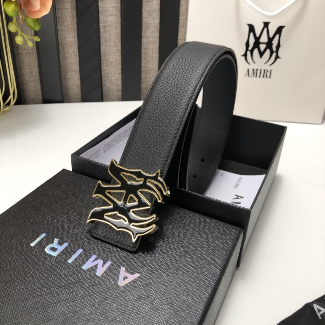 Amiri Ma Leather Belt - EUR FASHION