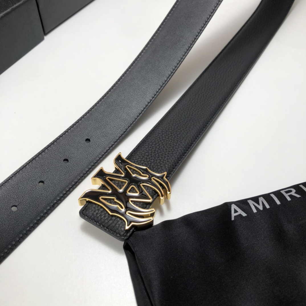 Amiri Ma Leather Belt - EUR FASHION