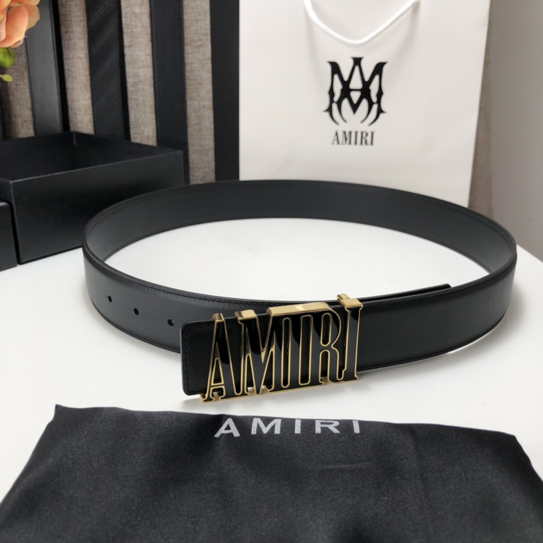 Amiri Enamel Buckle Belt - EUR FASHION