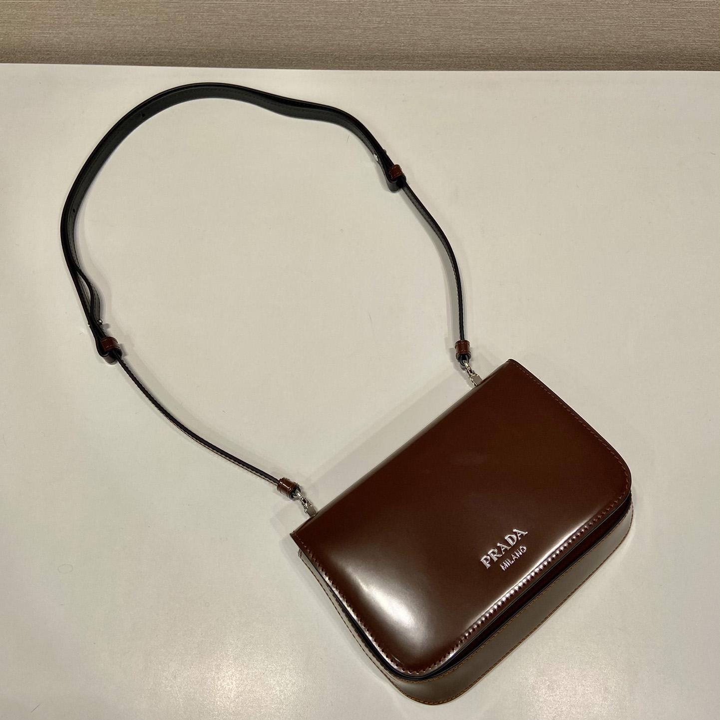 Prada Brushed Leather Mini-bag With Shoulder Strap - EUR FASHION