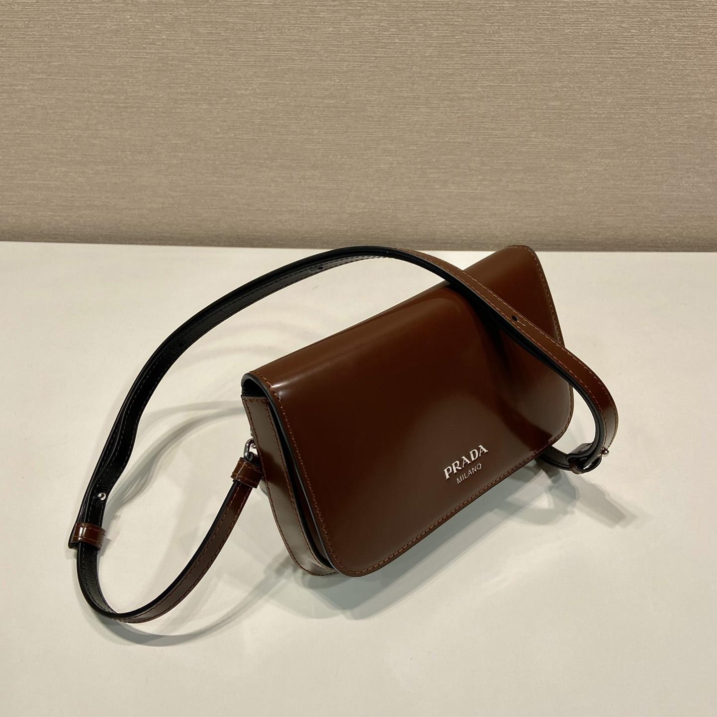Prada Brushed Leather Mini-bag With Shoulder Strap - EUR FASHION
