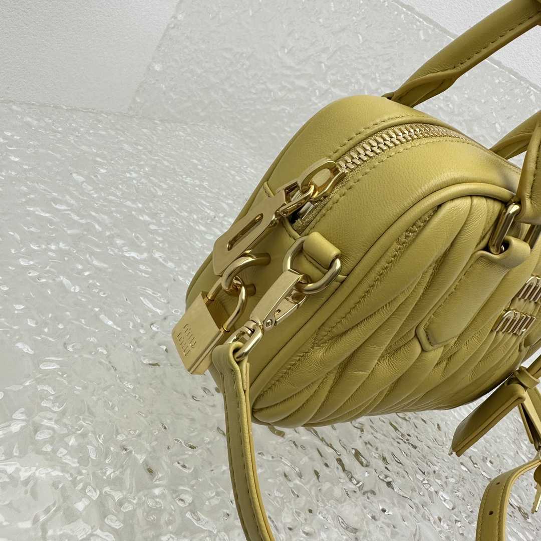 Miu Miu Matelassé Nappa Leather Top-handle Bag - EUR FASHION
