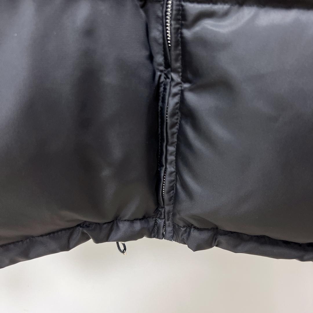 Prada Re-Nylon Gabardine Hooded Down Jacket - EUR FASHION