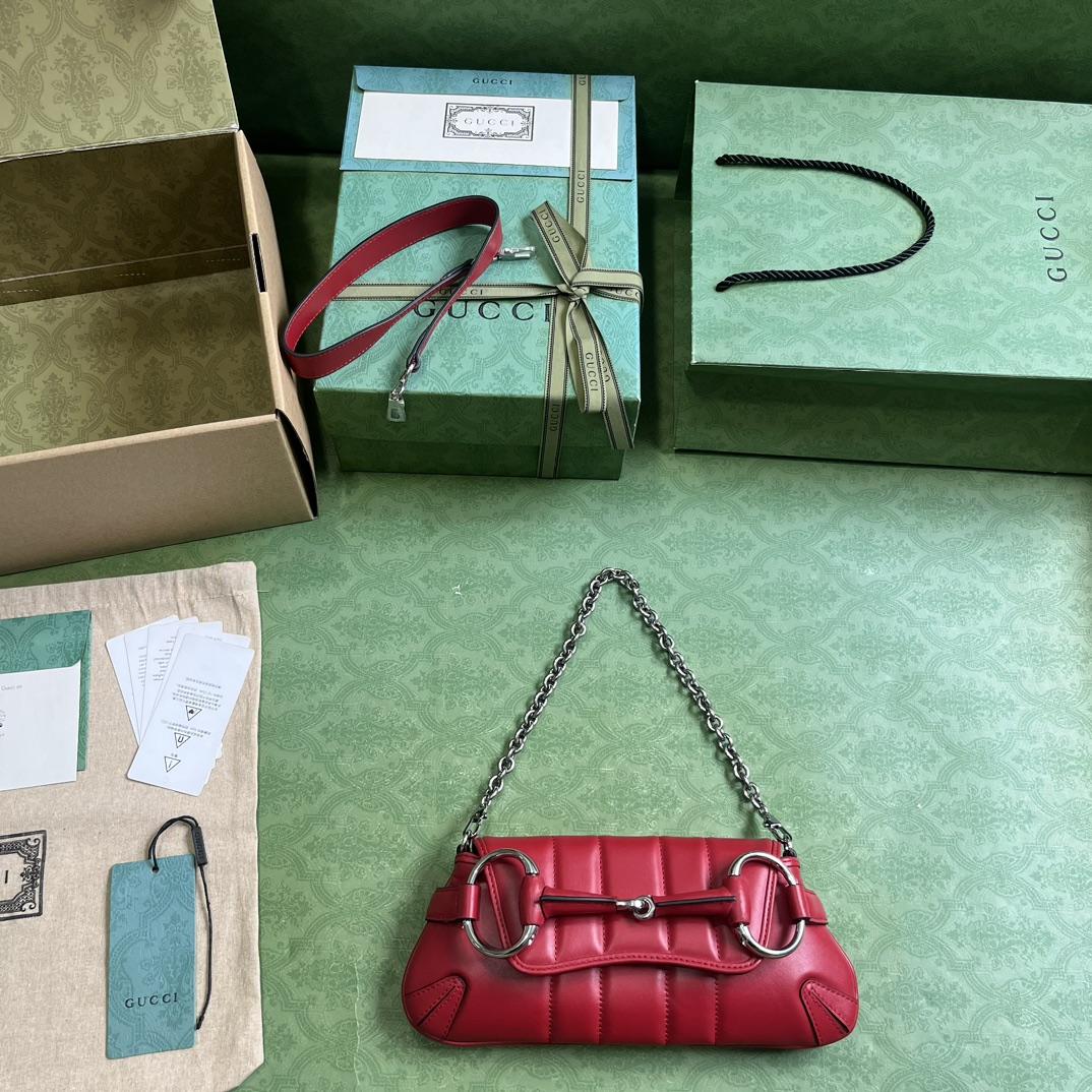 Gucci Horsebit Chain Small Shoulder Bag (27x 11.5x 5cm) - EUR FASHION