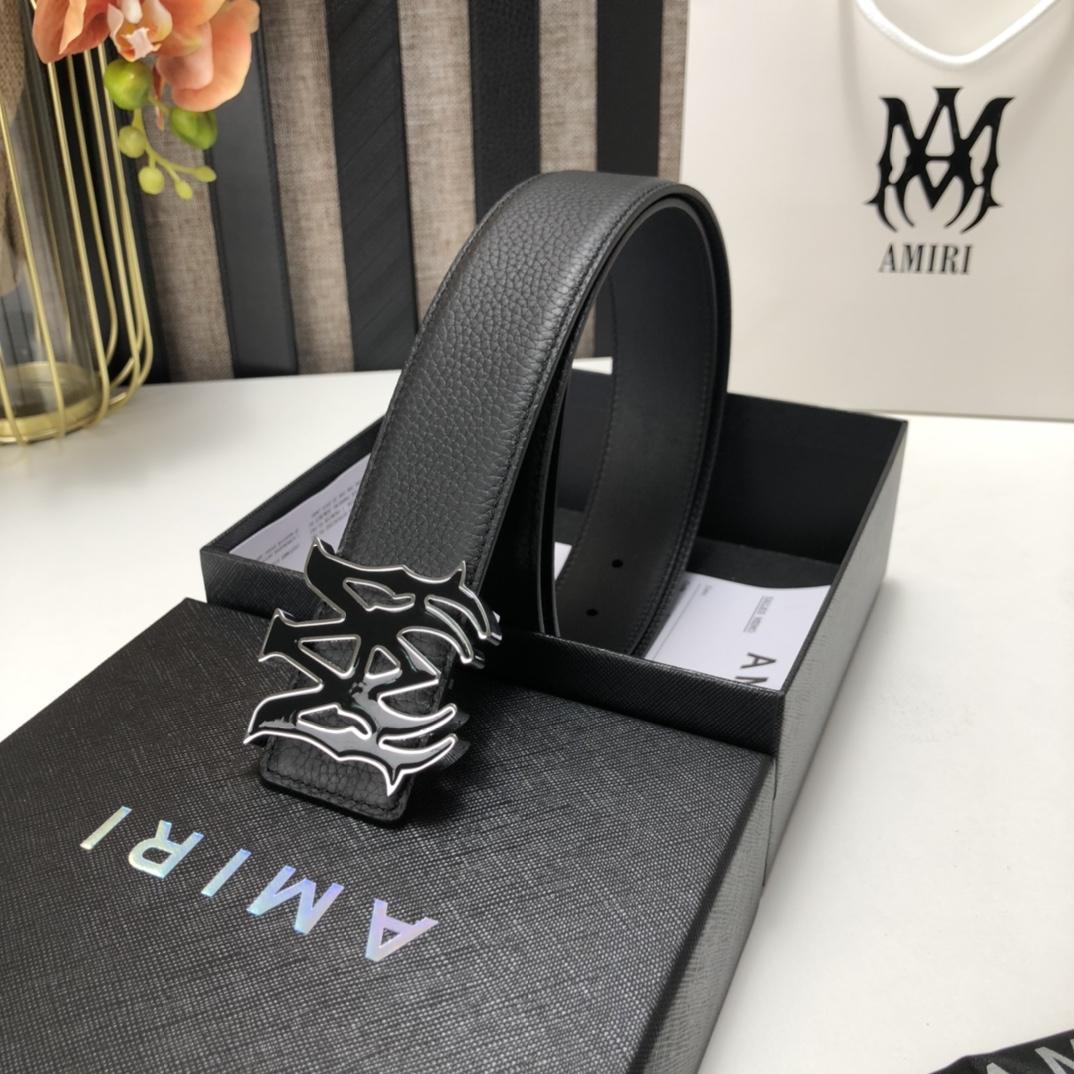 Amiri Ma Leather Belt - EUR FASHION