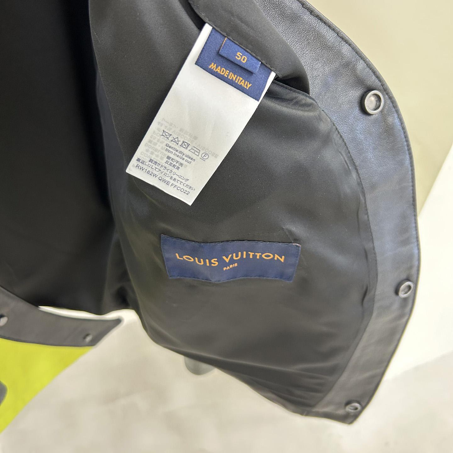 Louis Vuitton Distorted Motocycle Leather Jacket - EUR FASHION